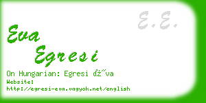 eva egresi business card